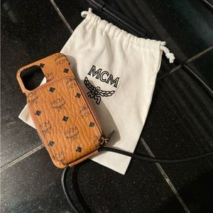 MCM iPhone 12 crossbody case with strap